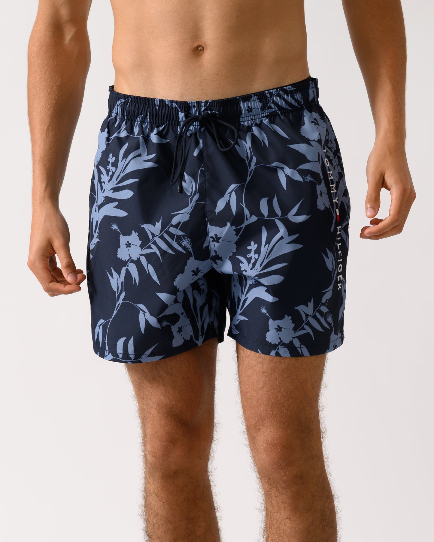Tommy Hilfiger Medium Drawstring Leaf Print Mens Swim Shorts