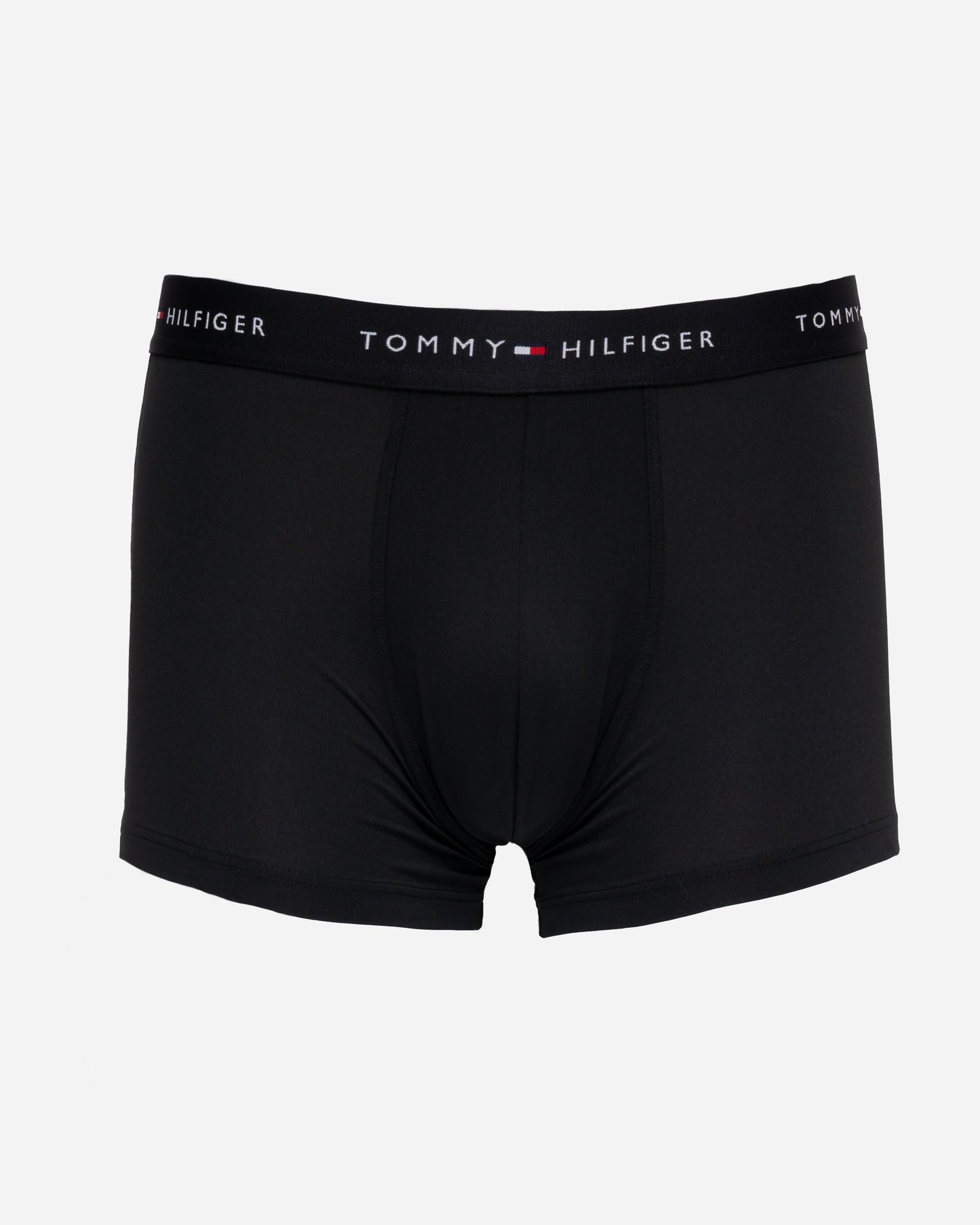 Tommy Hilfiger 3 Pack Logo Waistband Mens Trunks - Black/Black/Black