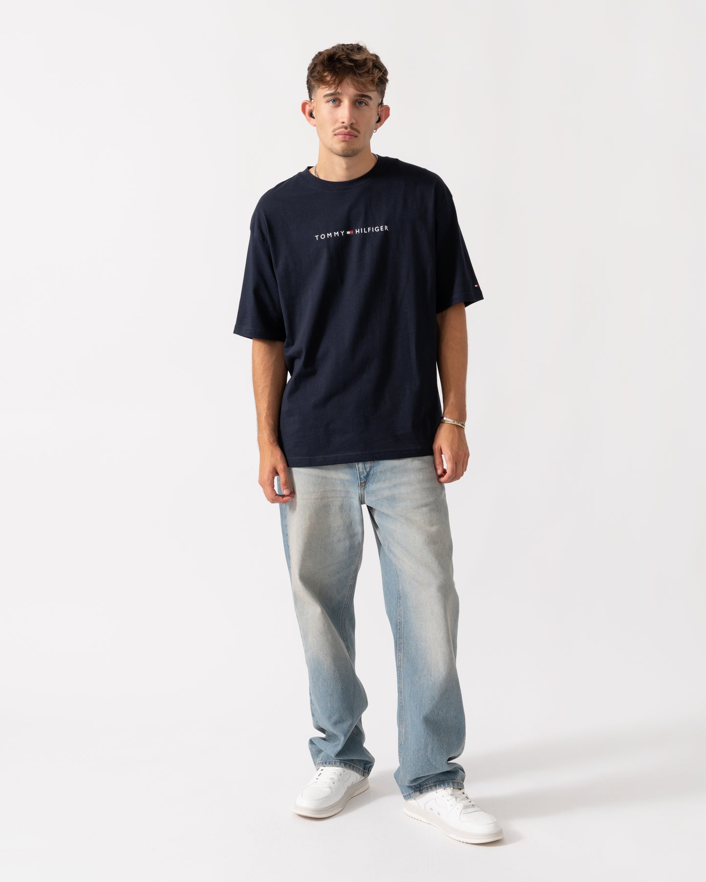 Tommy Hilfiger Contrast Logo Mens T-Shirt - Desert Sky