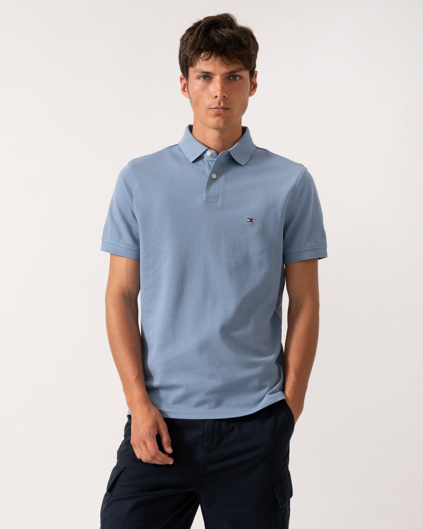 Tommy Hilfiger 1985 Regular Fit Mens Polo - Brisk Blue