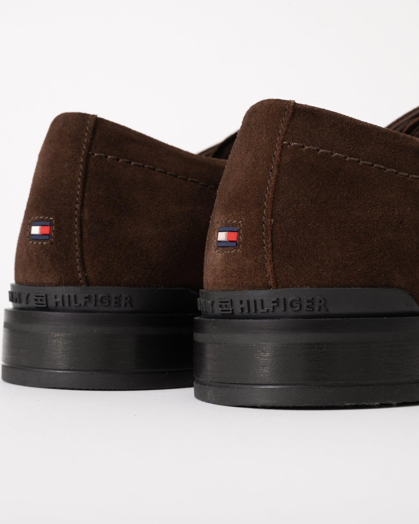 Tommy Hilfiger Corporate Hilfiger Mens Suede Derby Shoes - Cocoa