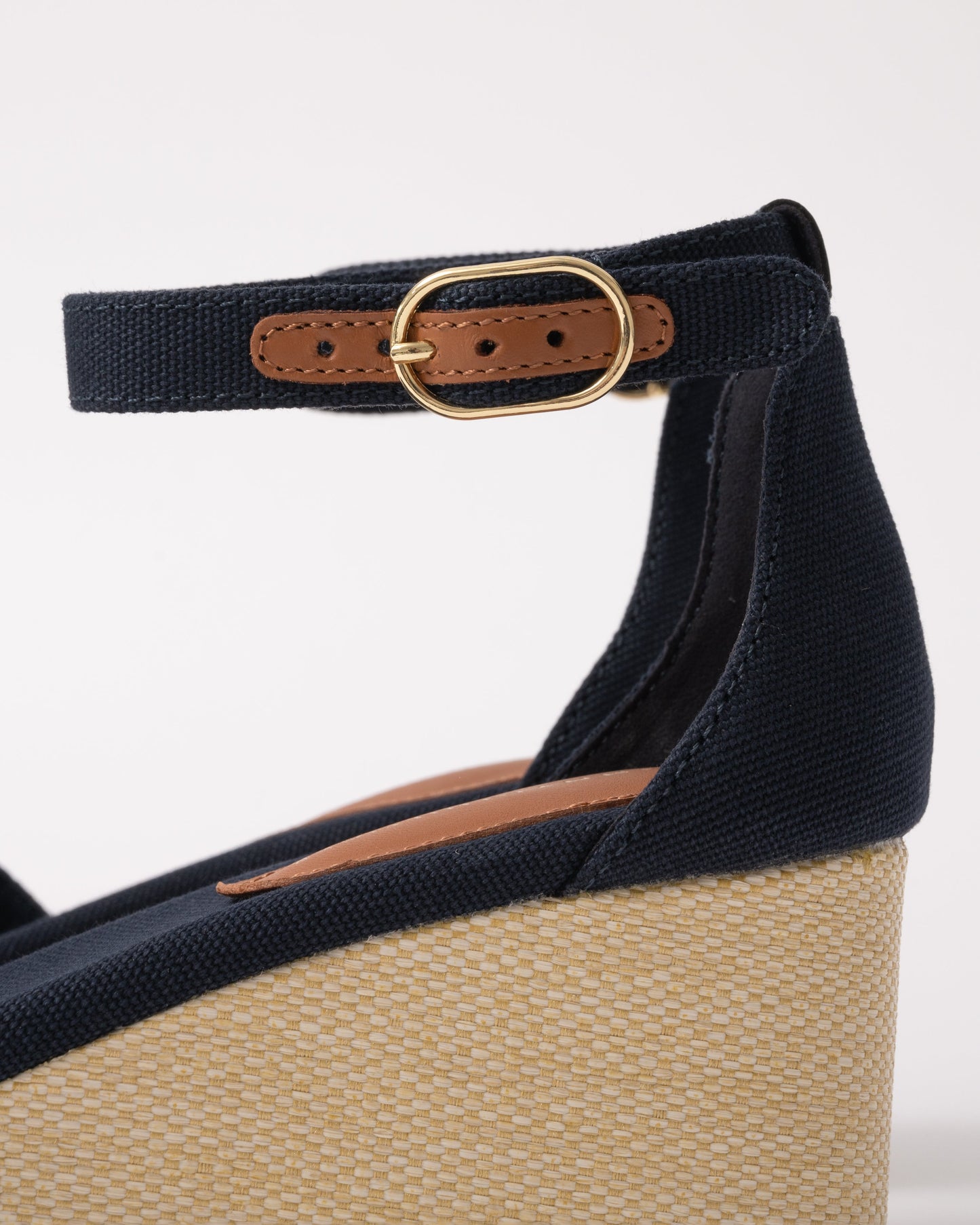 Tommy Hilfiger Criss-Cross Womens Wedge Espadrille - Space Blue