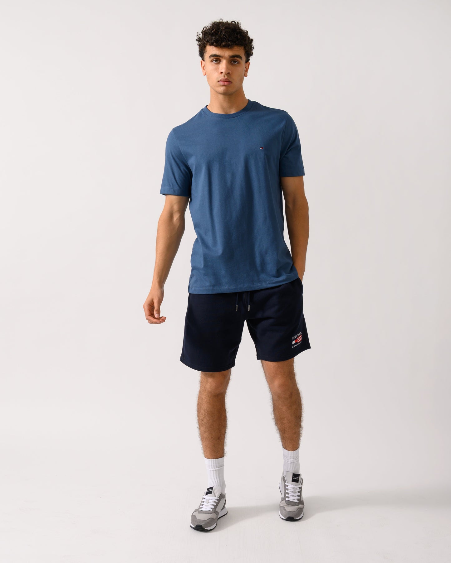 Tommy Hilfiger Essential Seasonal Regular Fit Solid Mens T-Shirt - Aegean Sea