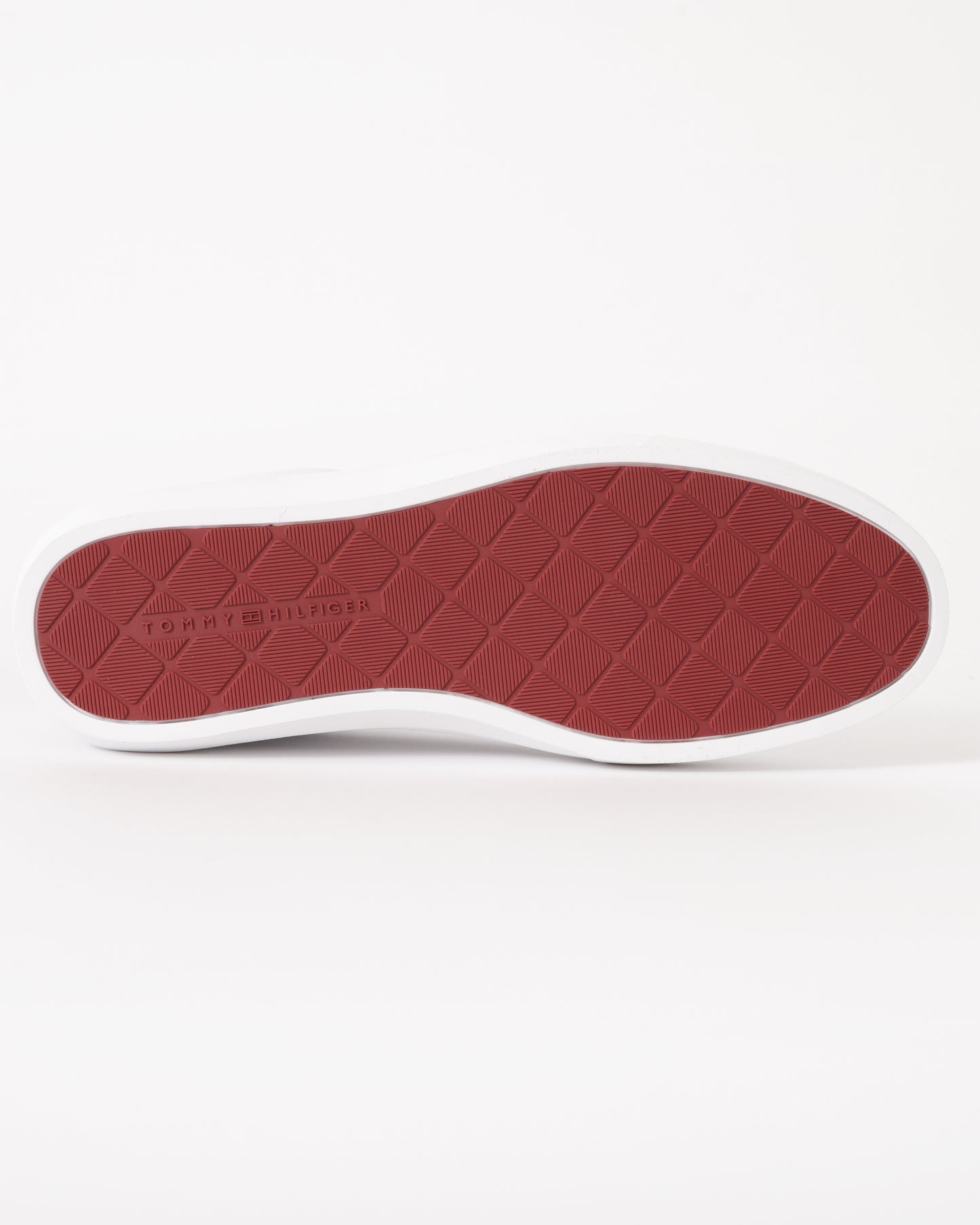 Tommy Hilfiger Premium Dress Nappa Leather Mens Cupsole Trainers - White