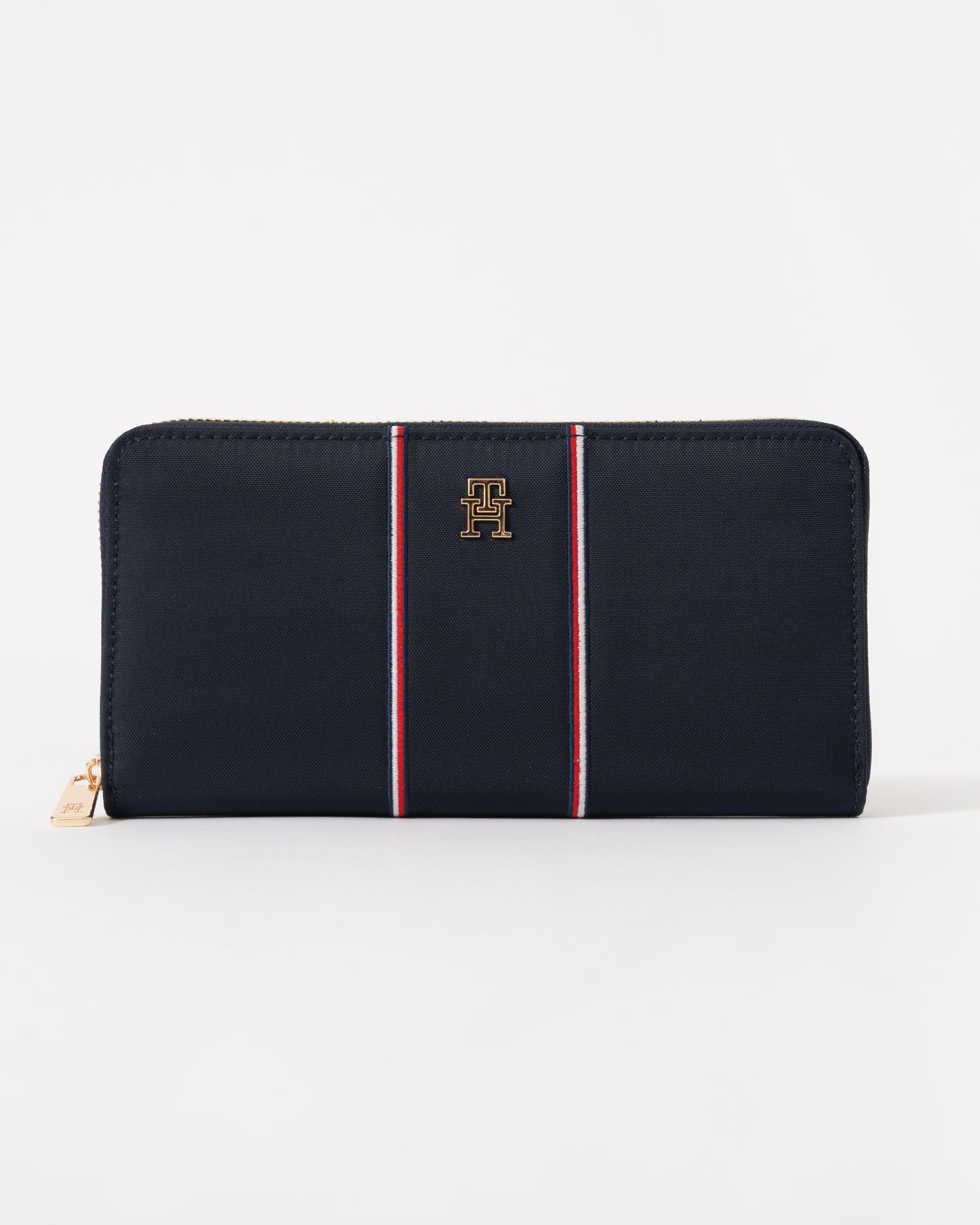 Tommy Hilfiger TH Icon Corp Large Zip-Around Womens Nylon Wallet - Blue Corp