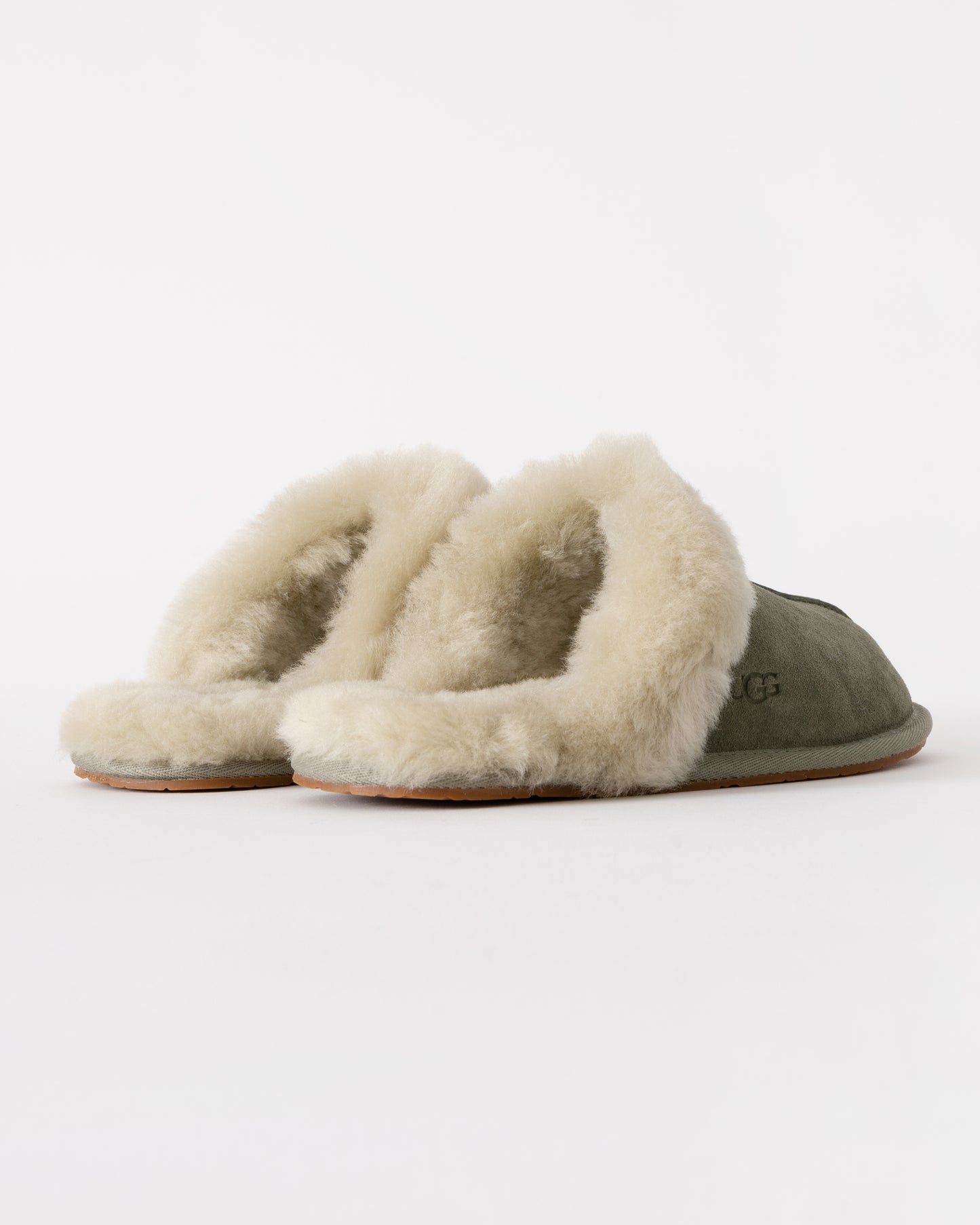UGG Scuffette II Womens Slipper - Moss Green / Muted Brass