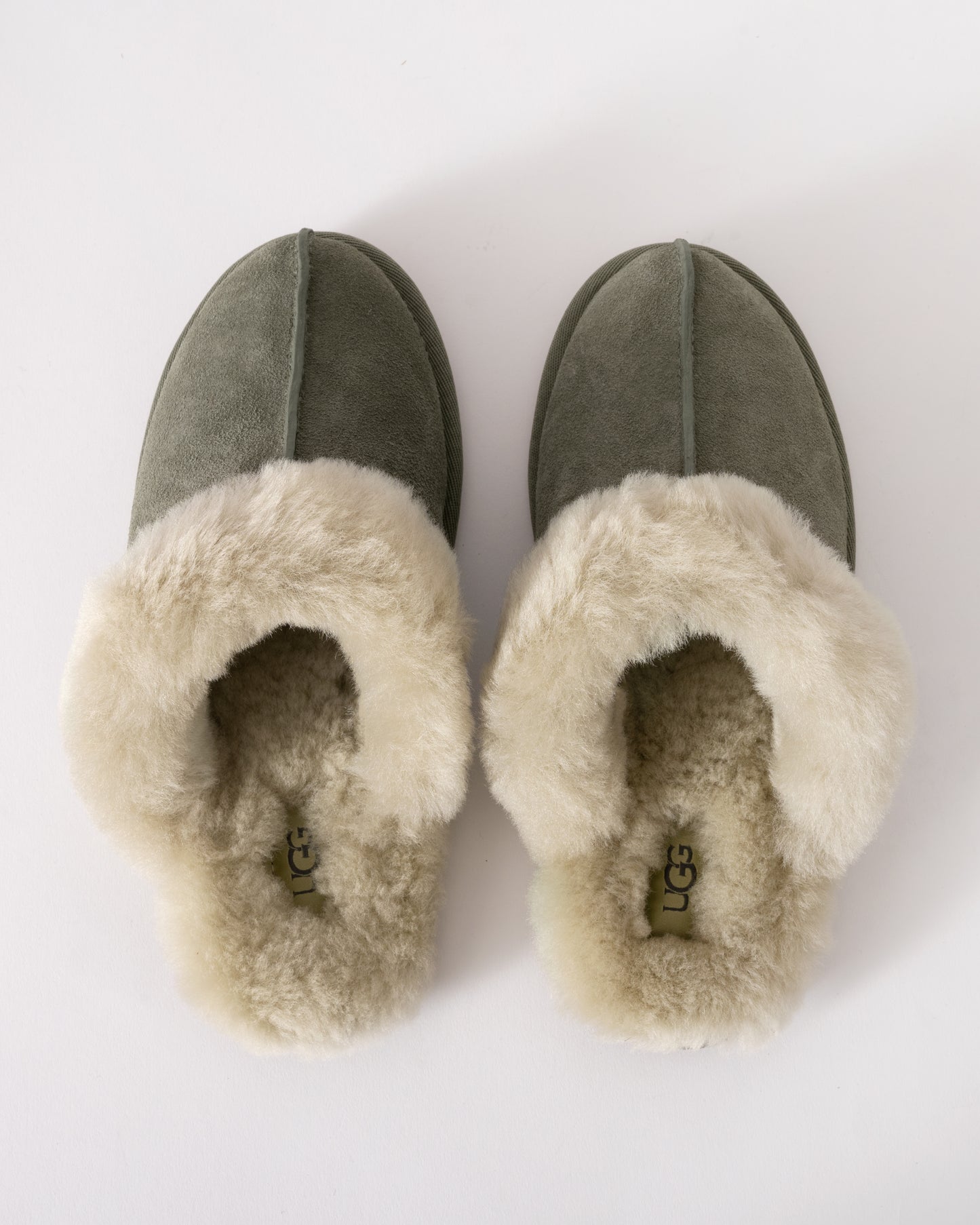 UGG Scuffette II Womens Slipper - Moss Green / Muted Brass