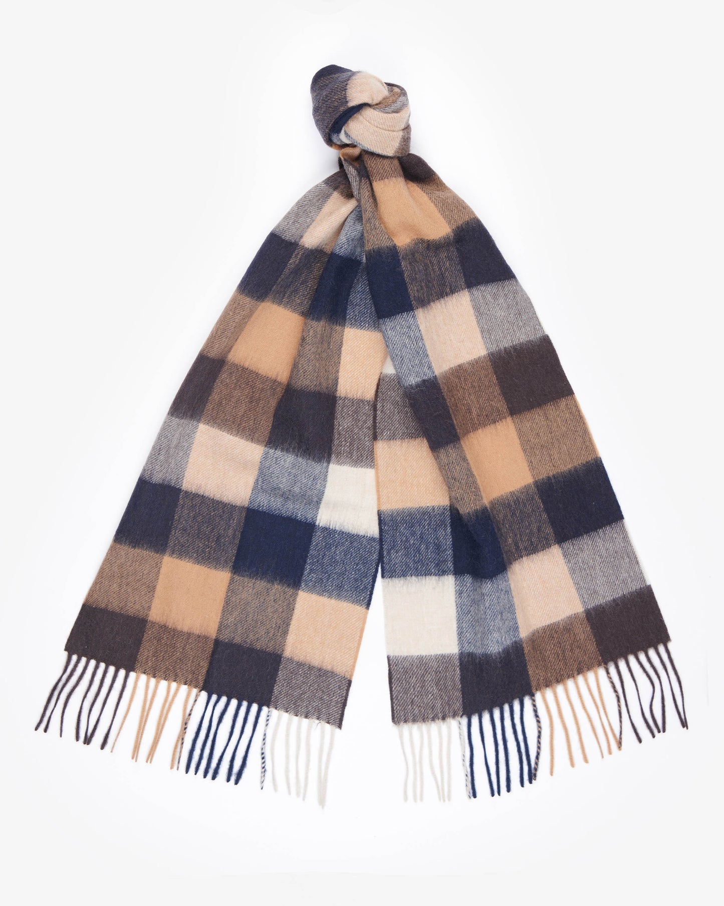 Barbour Large Tattersall Lambswool Scarf - Autumn Dress