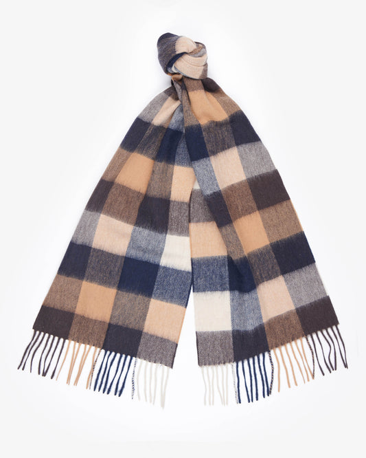 Barbour Large Tattersall Lambswool Scarf - Autumn Dress