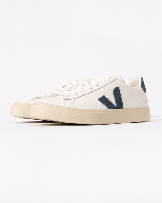 Veja Campo Leather Womens Trainers - White/California