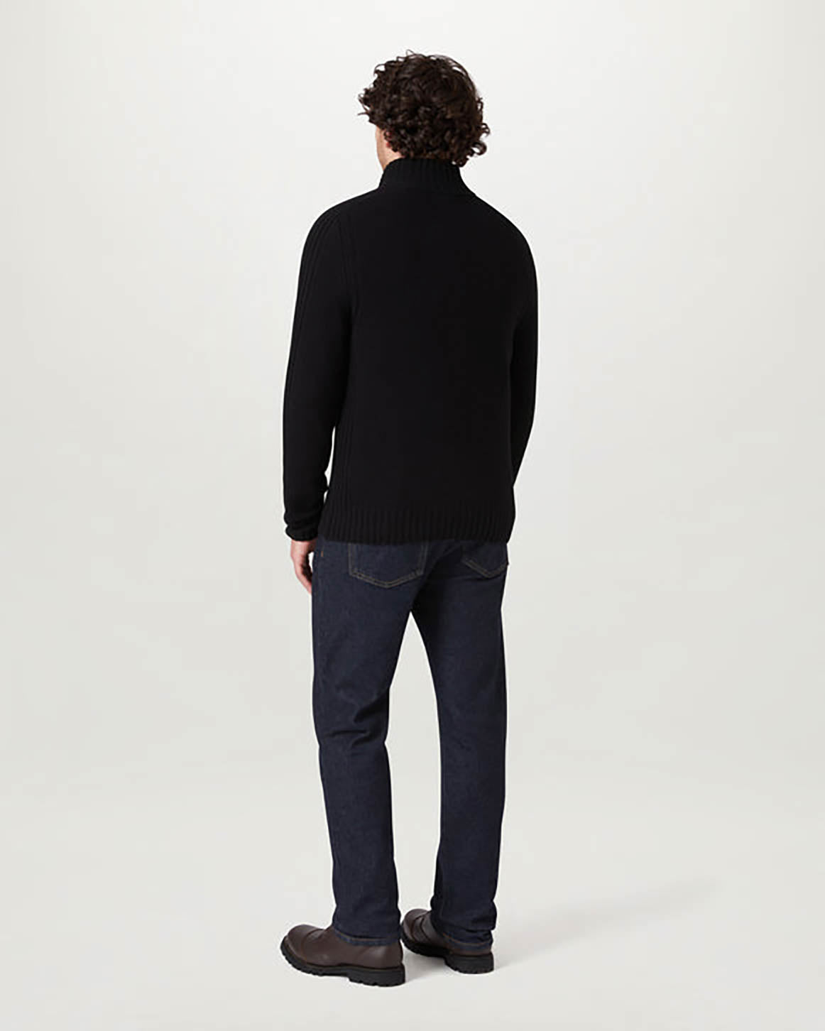 Belstaff Watch Mens Quarter Zip Jumper - Black
