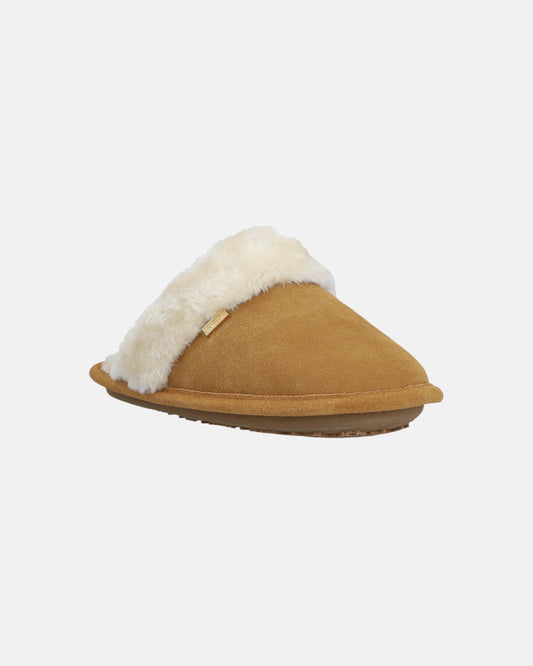 Hunter Womens Mule Slipper - Biscuit