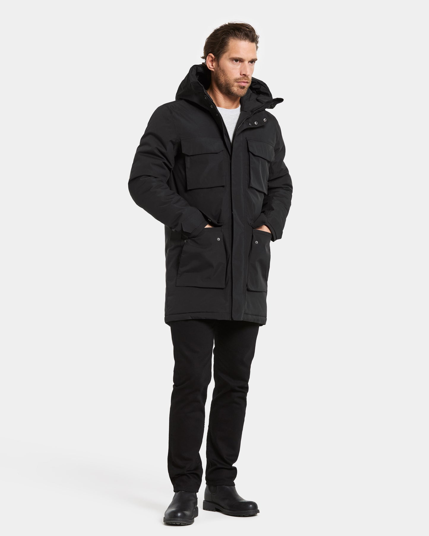 Didriksons Aiden Mens Parka - Black 060