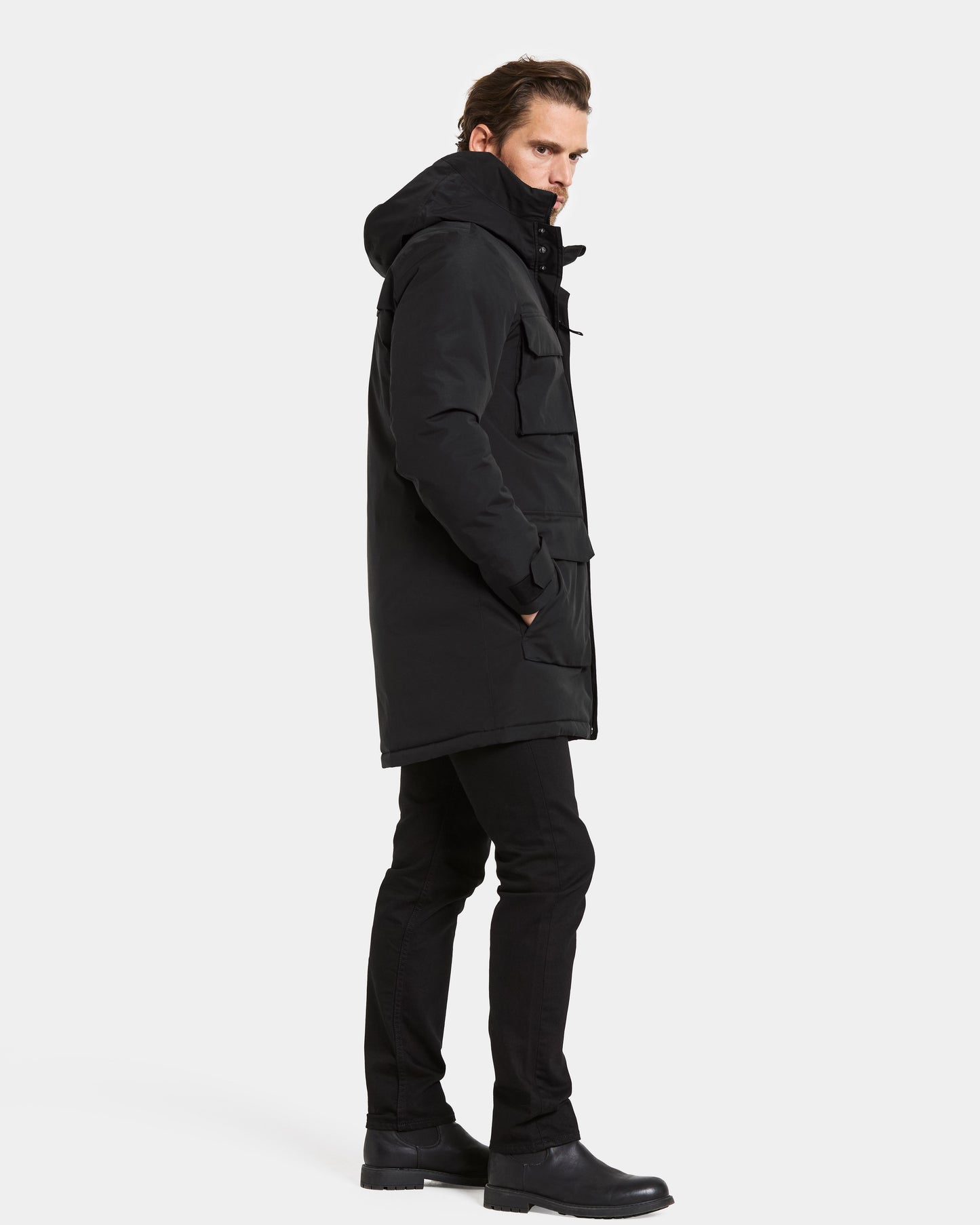 Didriksons Aiden Mens Parka - Black 060