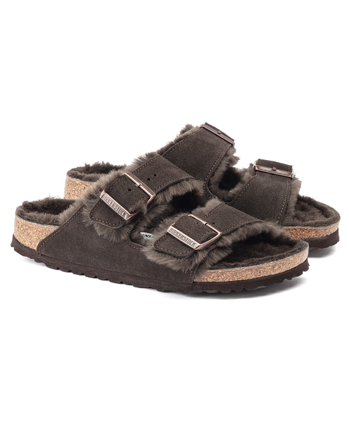 Birkenstock Arizona VL Shearling Womens Sandals - Mocha