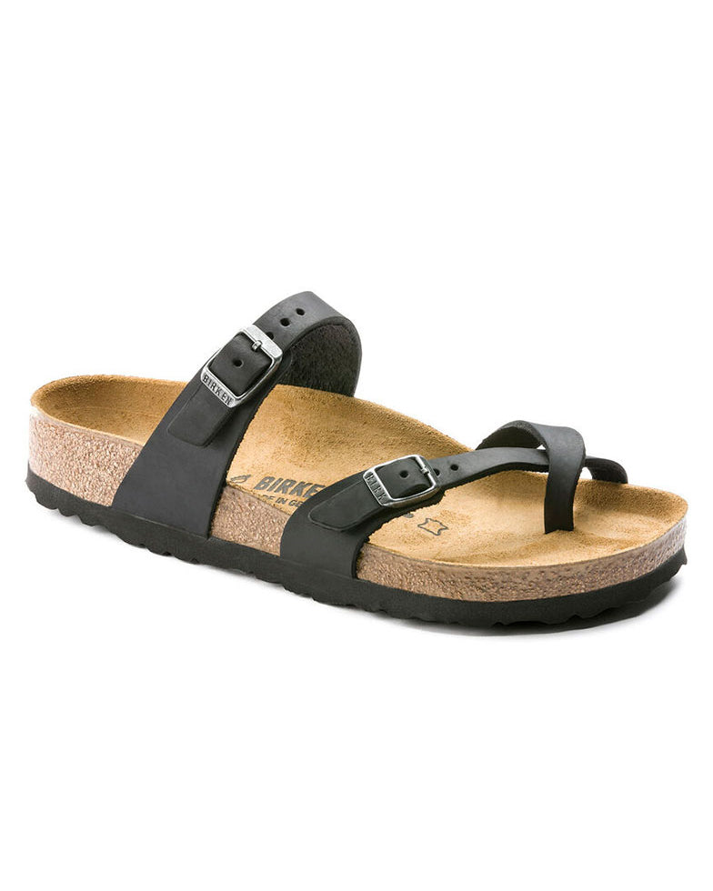Birkenstock Mayari Oiled Nubuck Womens Sandals - Black