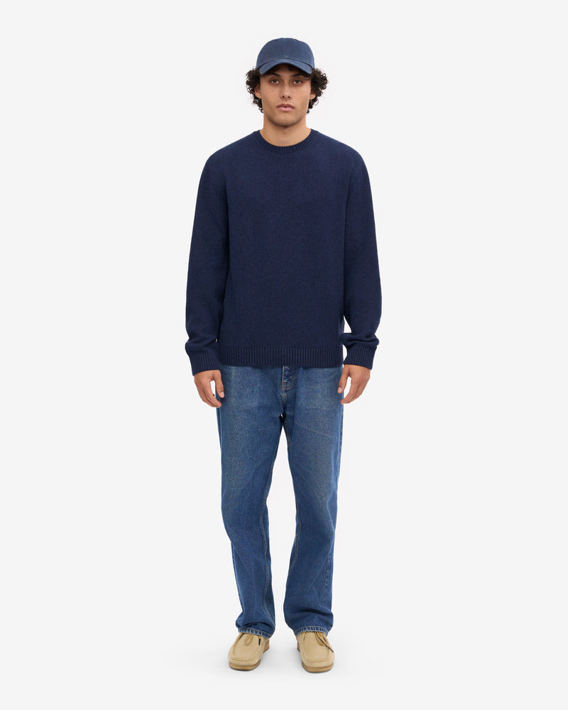 Colorful Standard Classic Merino Wool Crew Neck Jumper - Marine Blue