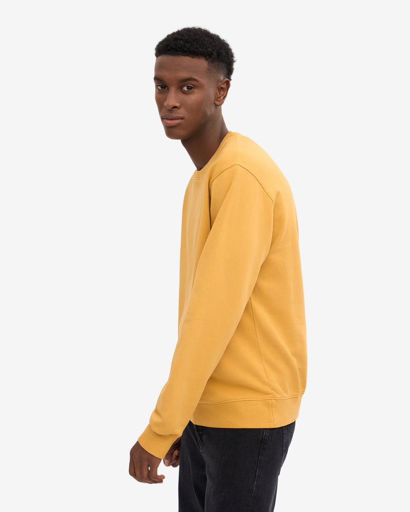 Colorful Standard Mens Classic Organic Crew Neck Sweatshirt - Burned Yellow