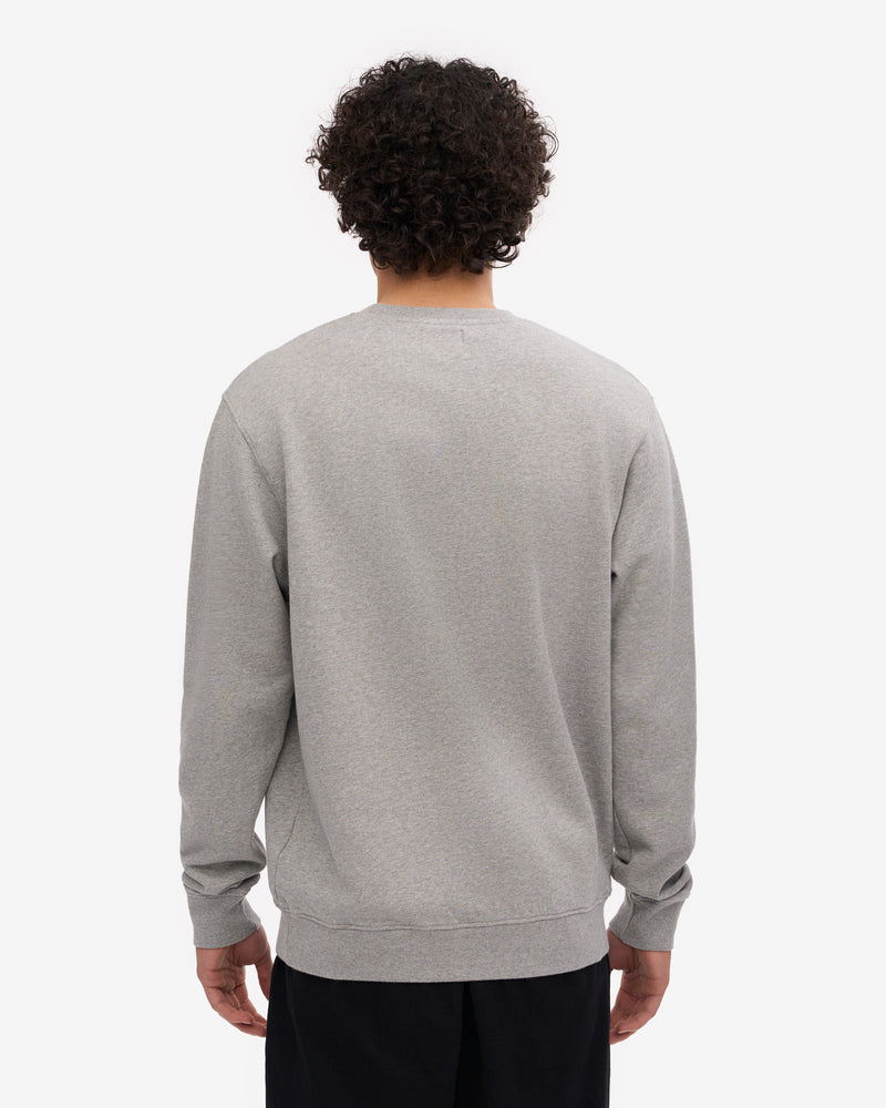 Colorful Standard Mens Classic Organic Crew Neck Sweatshirt - Heather Grey