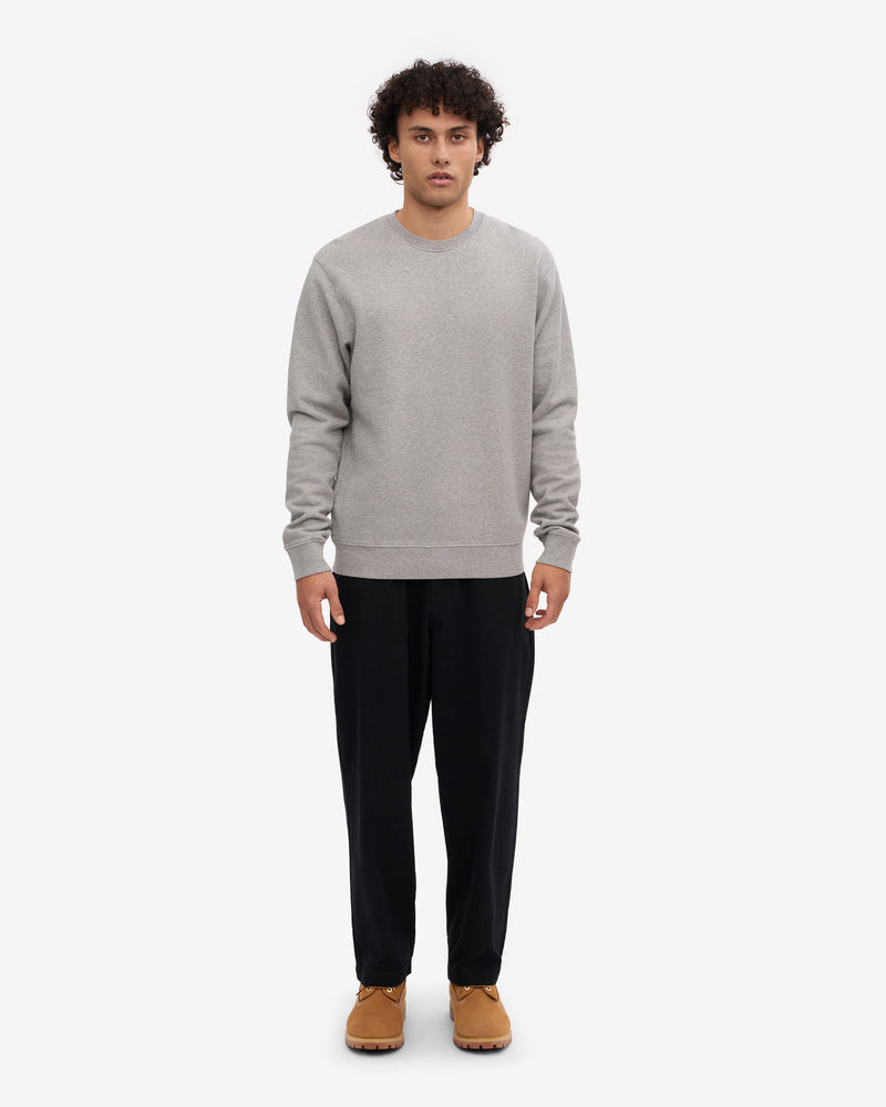 Colorful Standard Mens Classic Organic Crew Neck Sweatshirt - Heather Grey