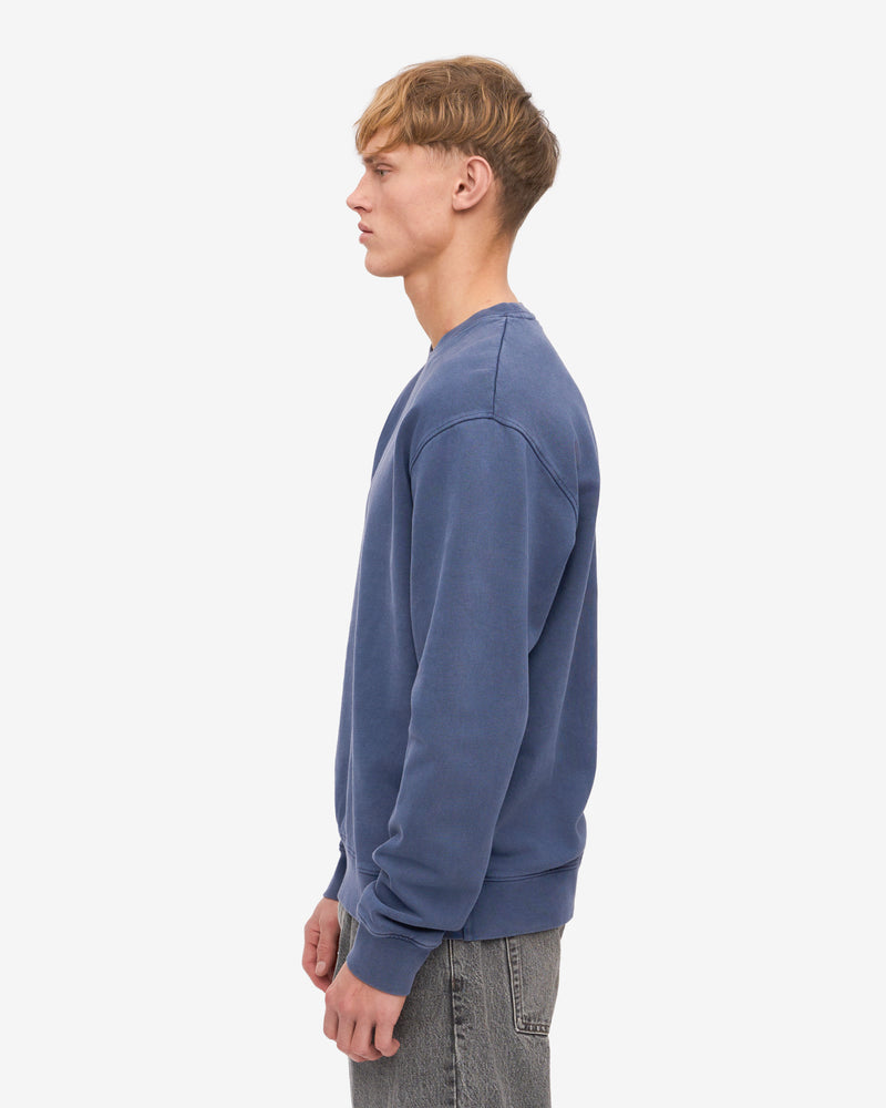 Colorful Standard Mens Classic Organic Crew Neck Sweatshirt - Neptune Blue