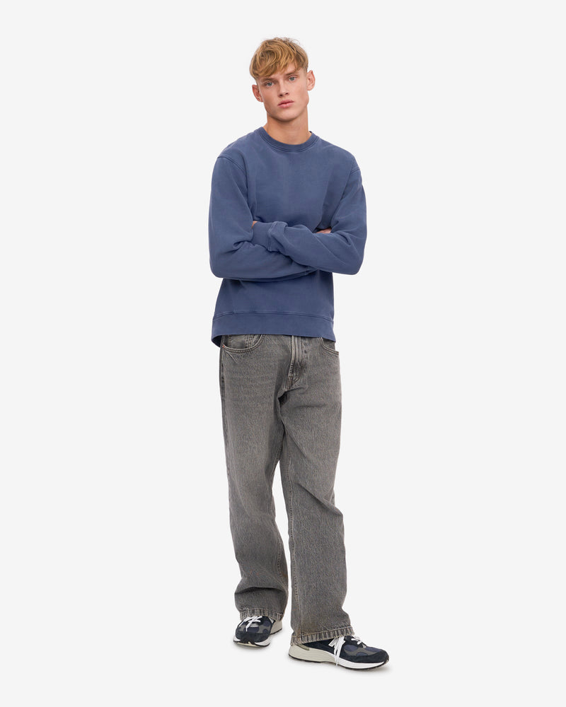 Colorful Standard Mens Classic Organic Crew Neck Sweatshirt - Neptune Blue