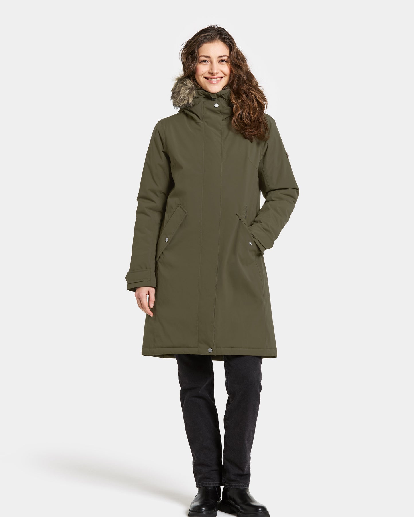 Didriksons Erna Womens Parka - Deep Green 300