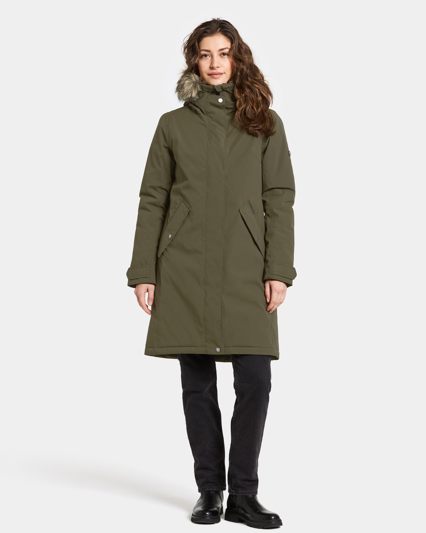 Didriksons Erna Womens Parka - Deep Green 300