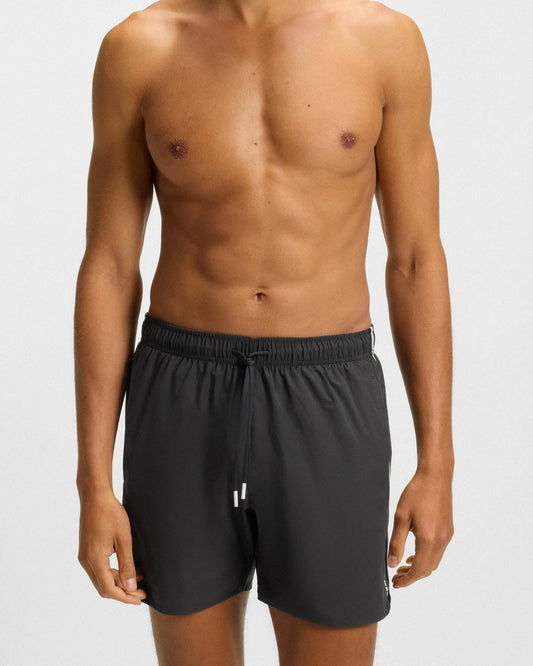 BOSS Orange Iconic Mens Swim Shorts - Dark Grey 022