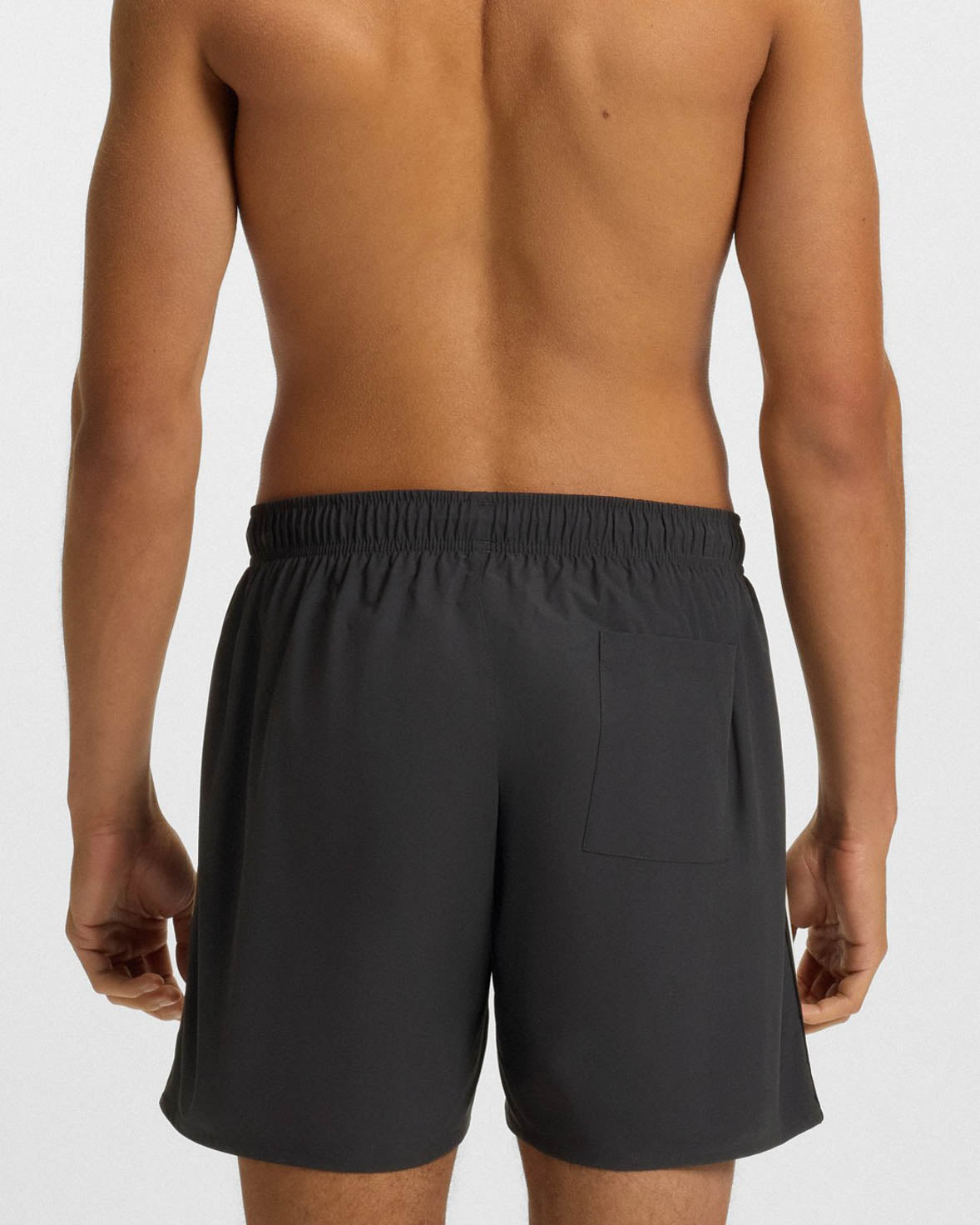 BOSS Orange Iconic Mens Swim Shorts - Dark Grey 022