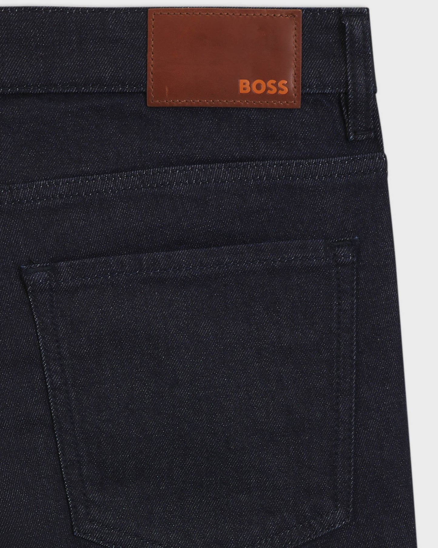 BOSS Orange Re.Maine Mens Regular Fit Comfort-Stretch Denim Jeans Dark Blue 403
