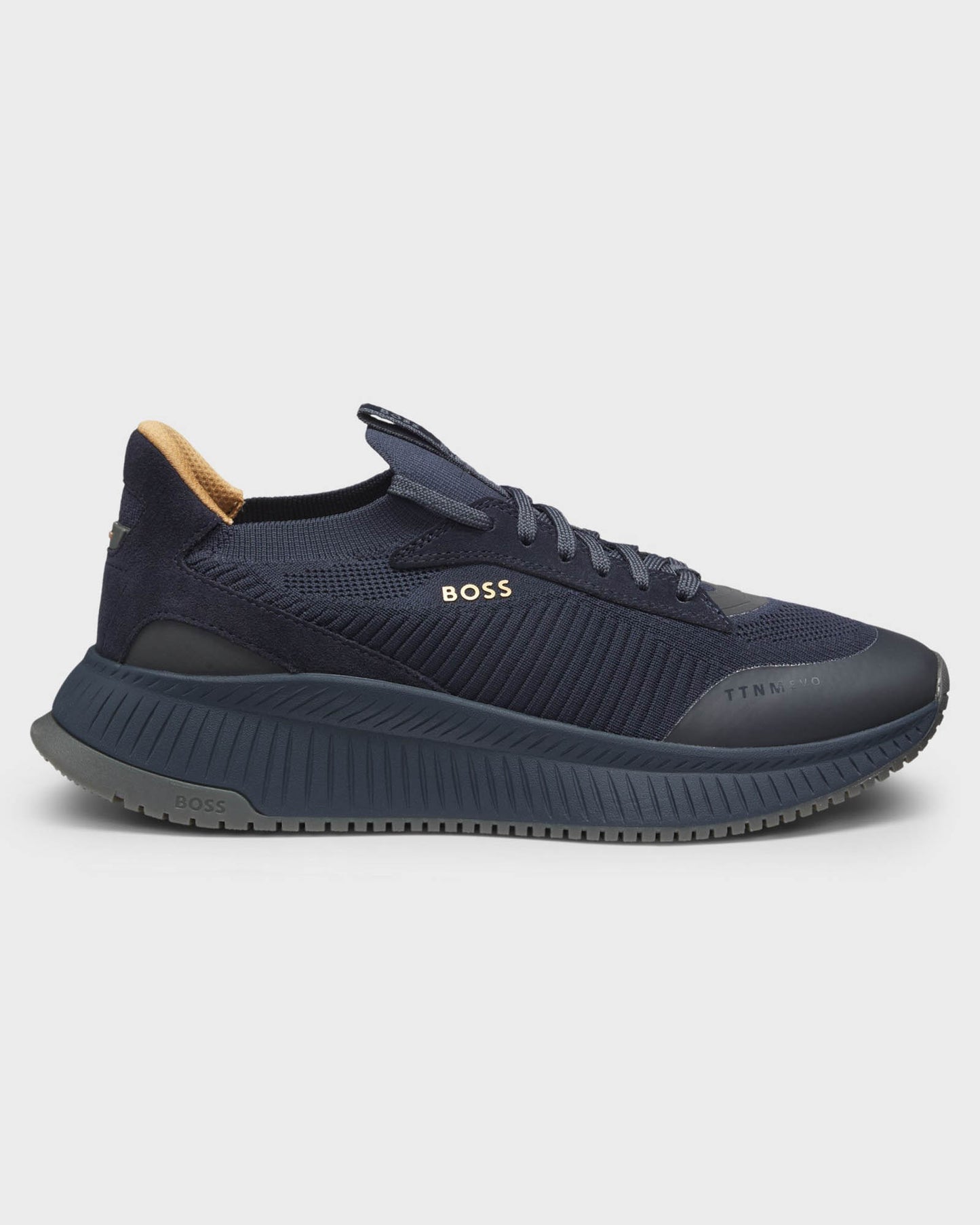 BOSS Orange TTNM EVO Mens Trainers with Knitted Uppers - Open Blue 475