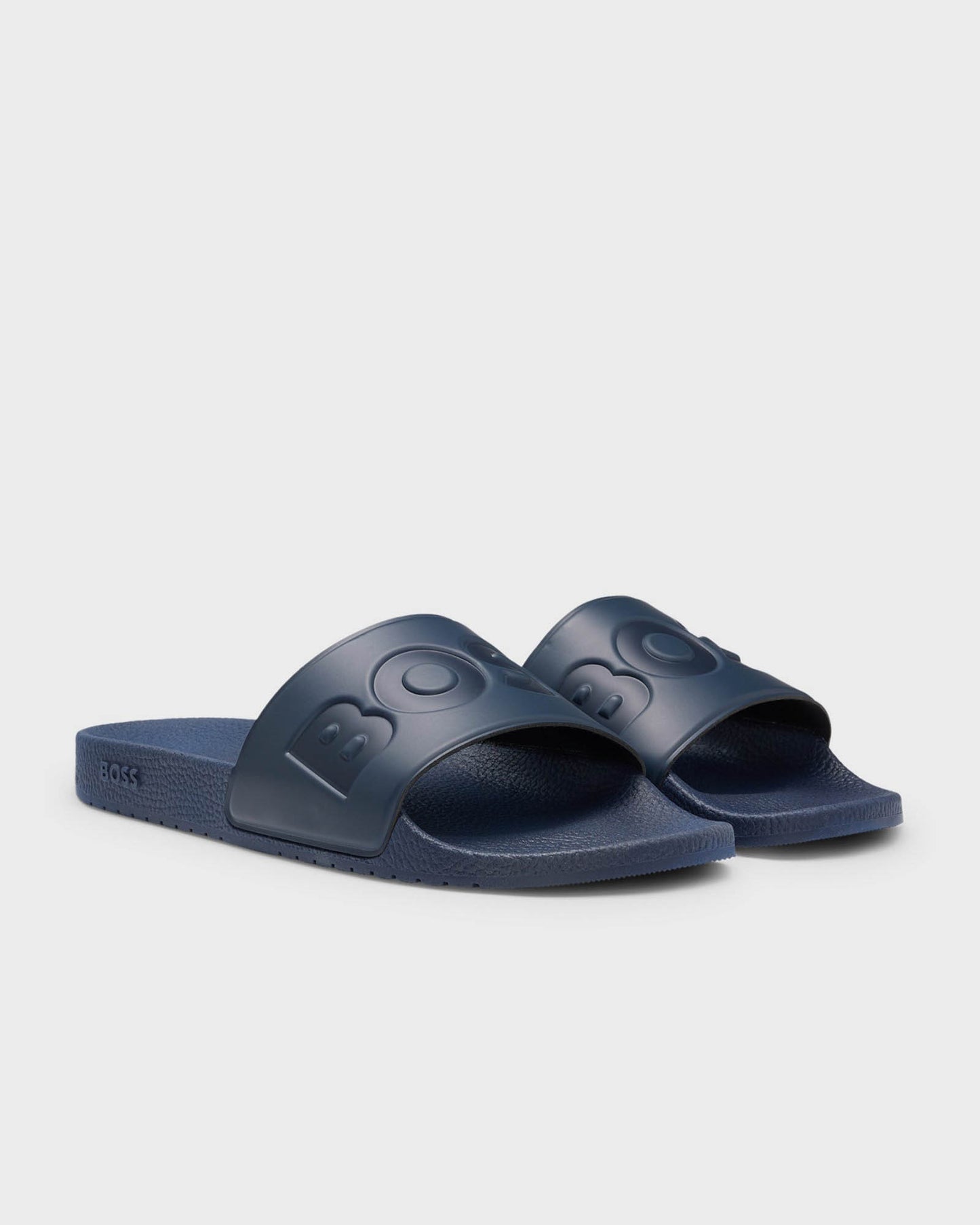 BOSS Orange Aryeh Mens Italian-Made Slides With Large Logo Detail