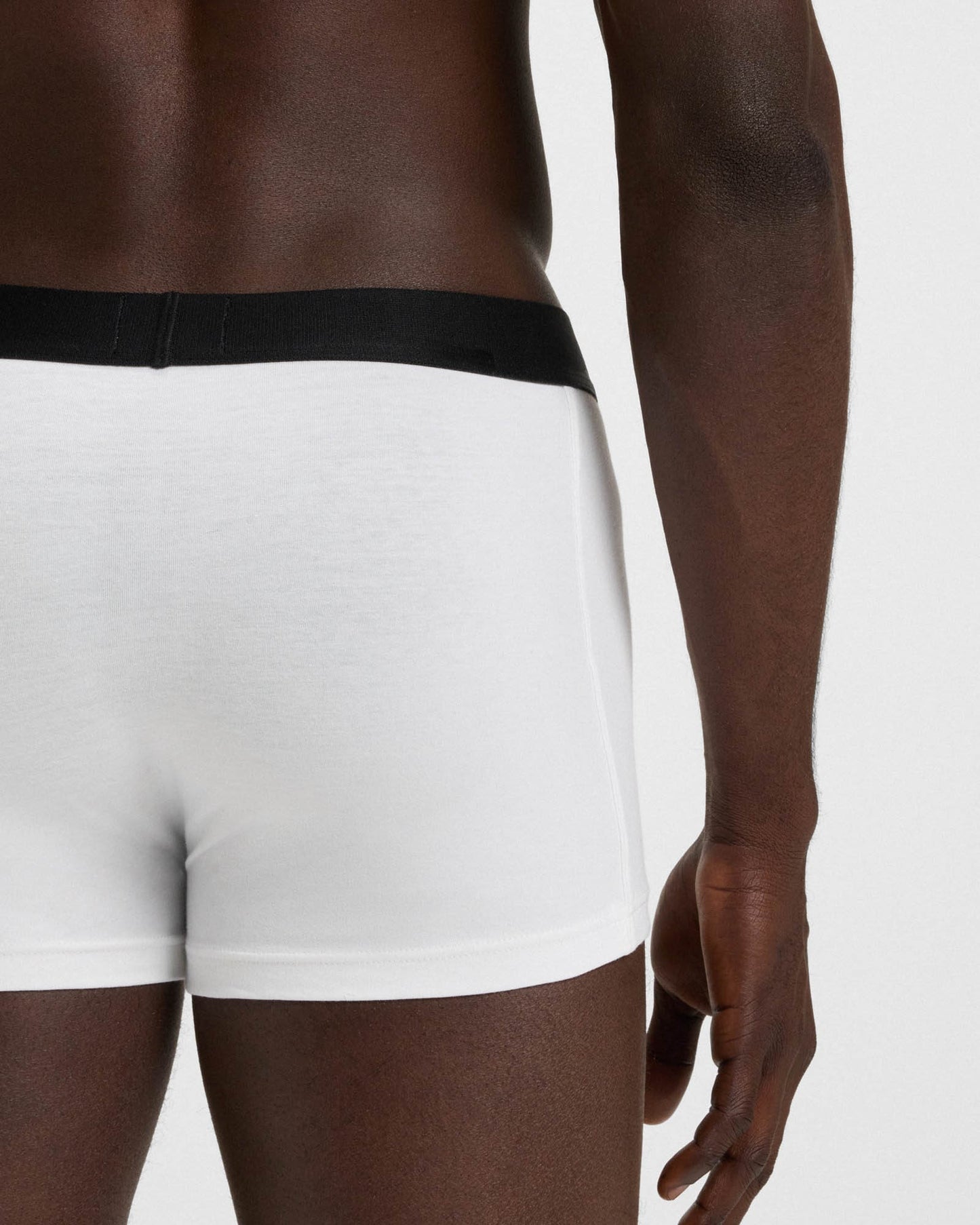 BOSS Orange 3-Pack Mens Stretch-Cotton Trunks with Logo Waistbands - White/Grey/Black 999