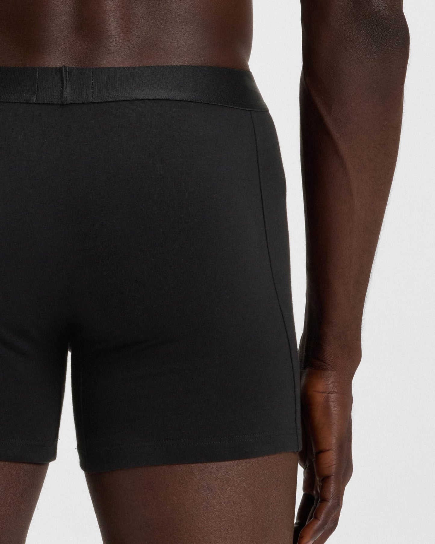 BOSS Orange 3-Pack Mens Stretch Cotton Boxer Briefs - Black 001