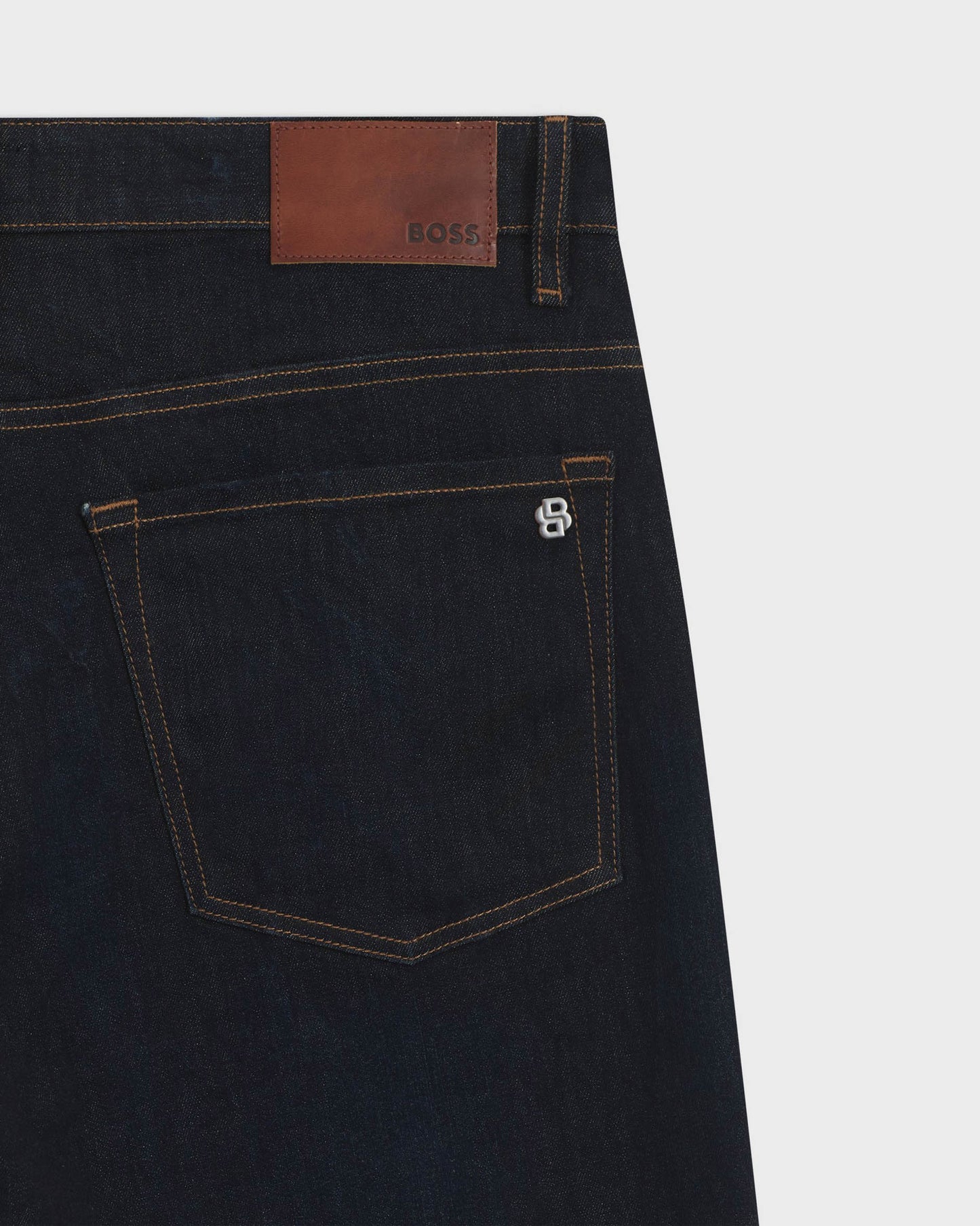 BOSS Orange Maine Regular-Fit Jeans in Blue Soft-Motion Denim - Dark Blue 402