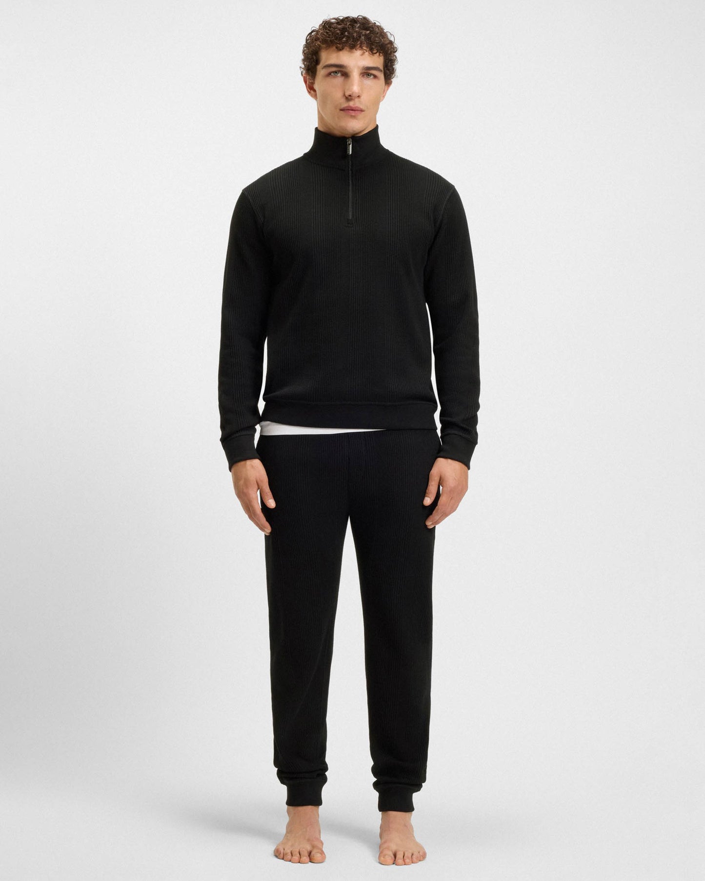 BOSS Orange Structure Mens Loungewear Pants - Black 001