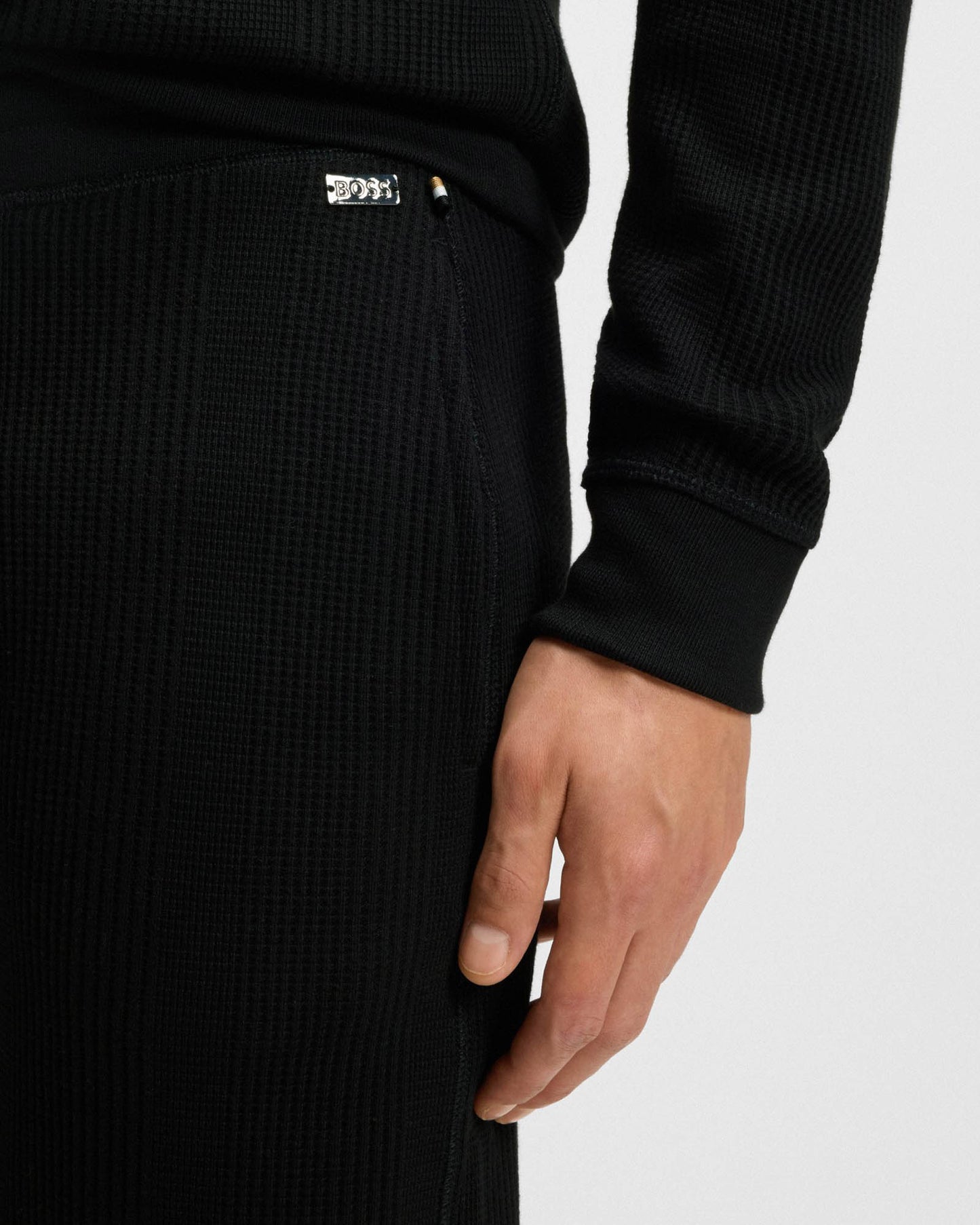 BOSS Orange Structure Mens Loungewear Pants - Black 001