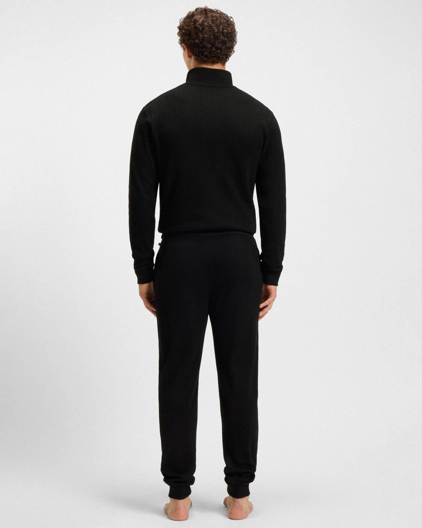BOSS Orange Structure Mens Loungewear Pants - Black 001