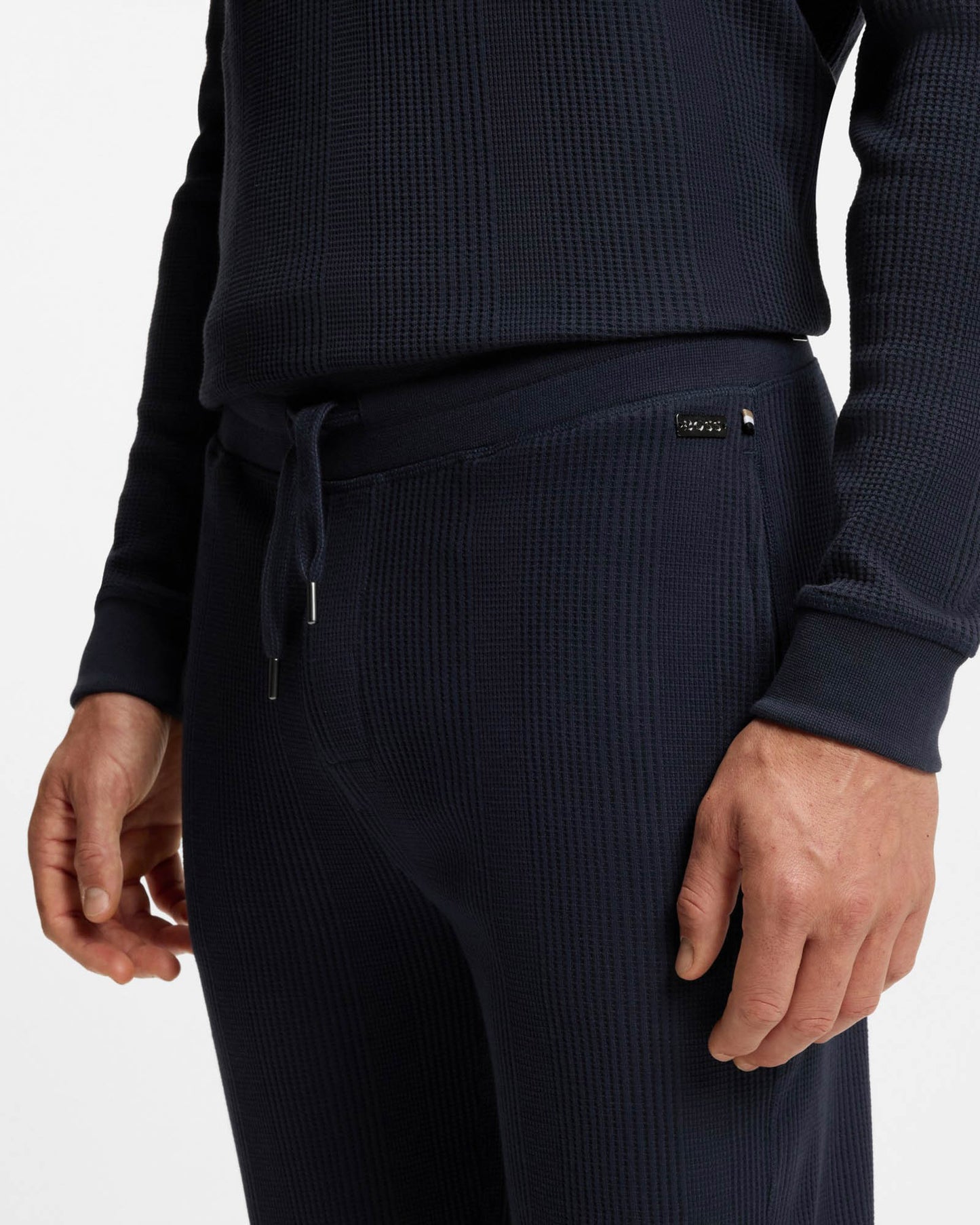 BOSS Orange Structure Mens Loungewear Pants - Dark Blue 403