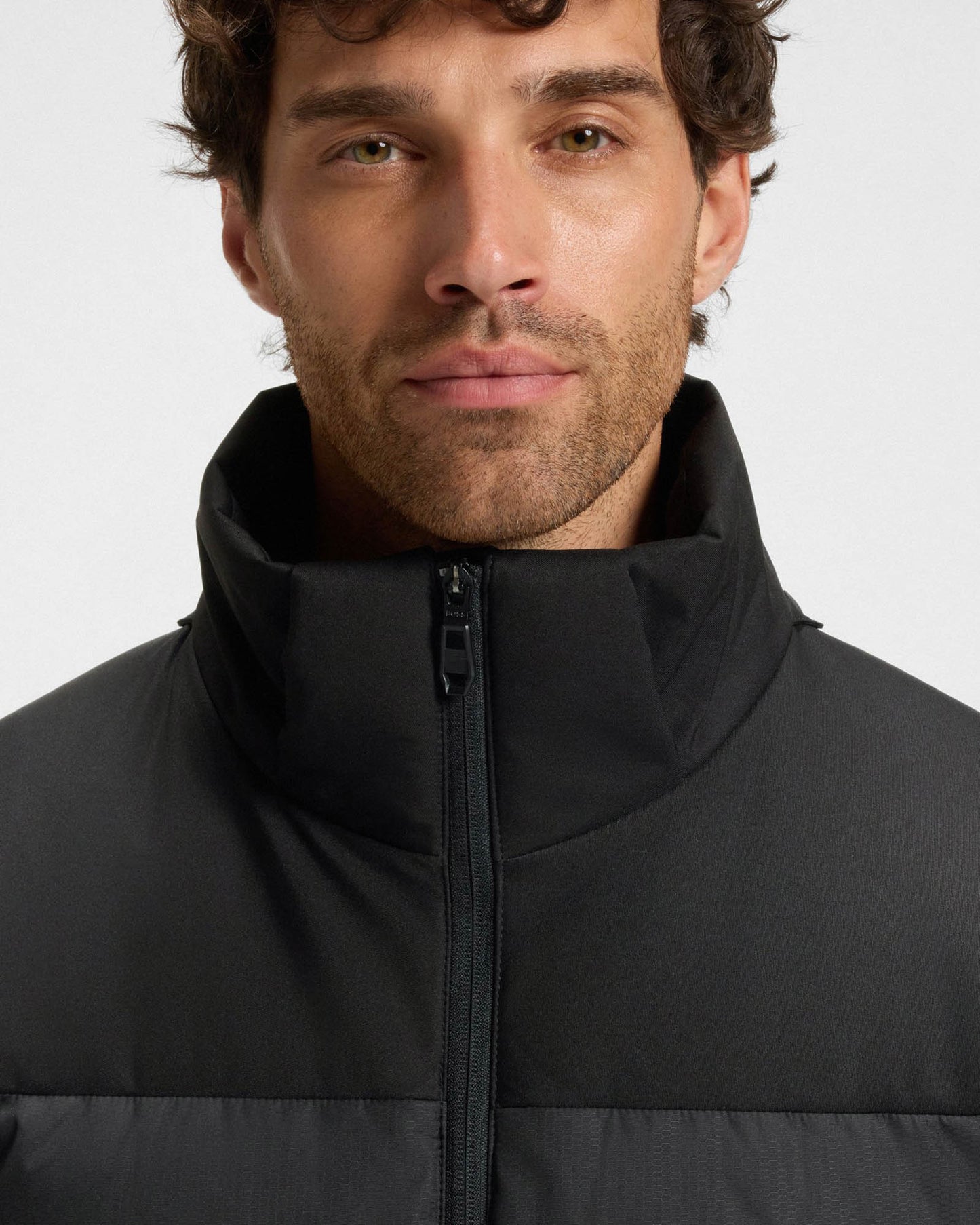 BOSS Green Block-X Mens Water-Repellent Down Jacket with Detachable Hood - Black 001