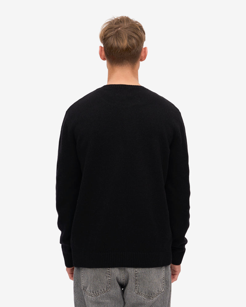 Colorful Standard Classic Merino Wool Crew Neck Jumper - Deep Black