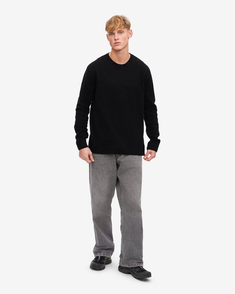 Colorful Standard Classic Merino Wool Crew Neck Jumper - Deep Black