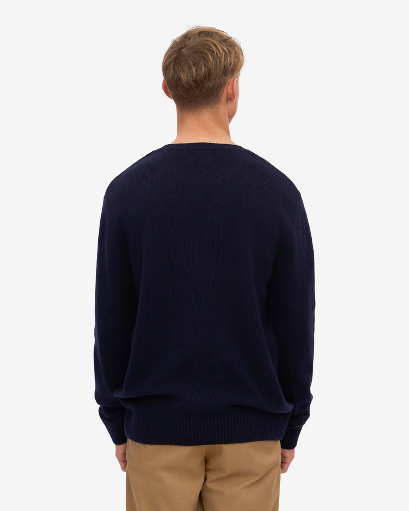 Colorful Standard Classic Merino Wool Crew Neck Jumper - Navy Blue