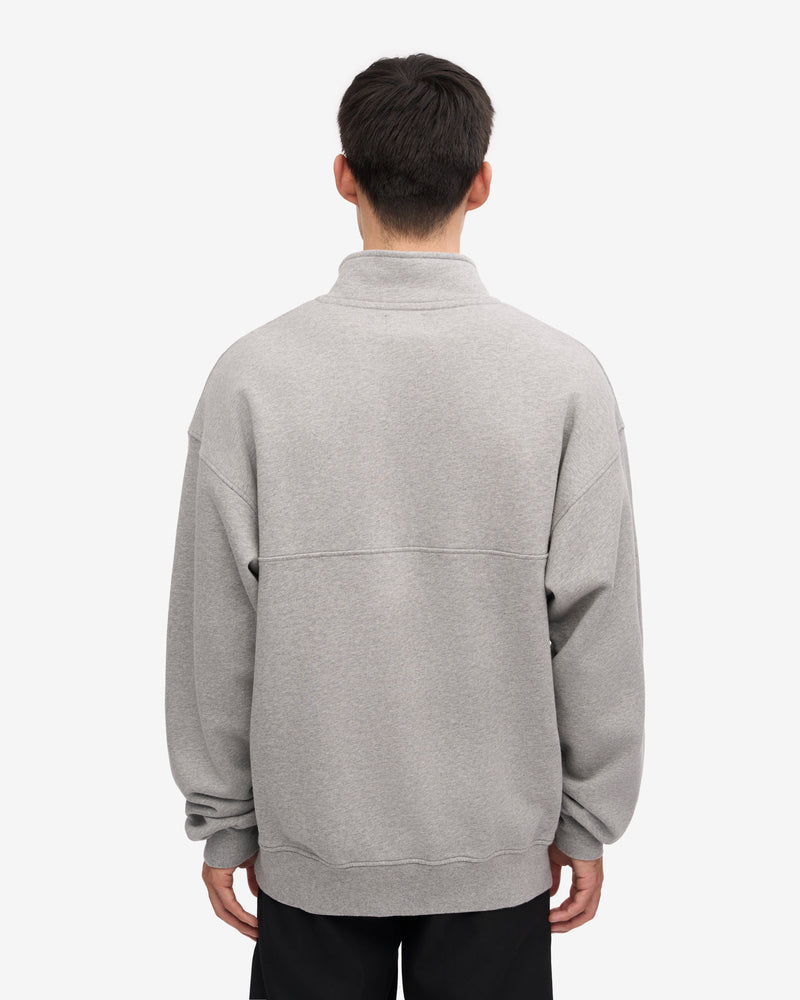 Colorful Standard Organic Quarter Zip Sweatshirt - Heather Grey