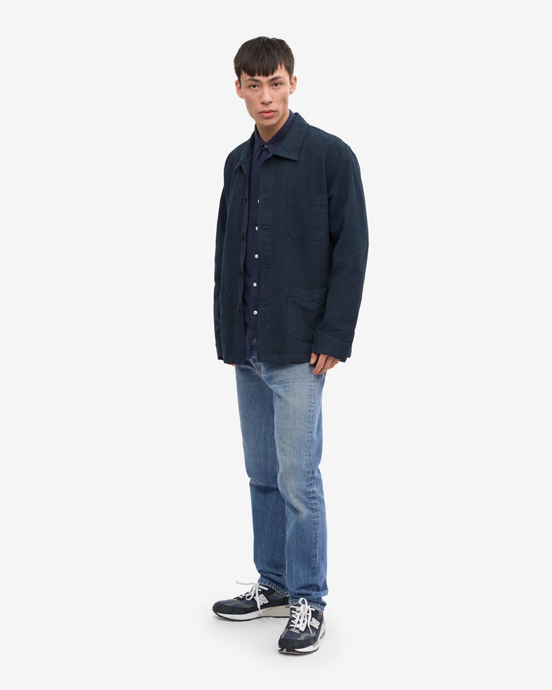 Colorful Standard Mens Organic Workwear Jacket - Navy Blue
