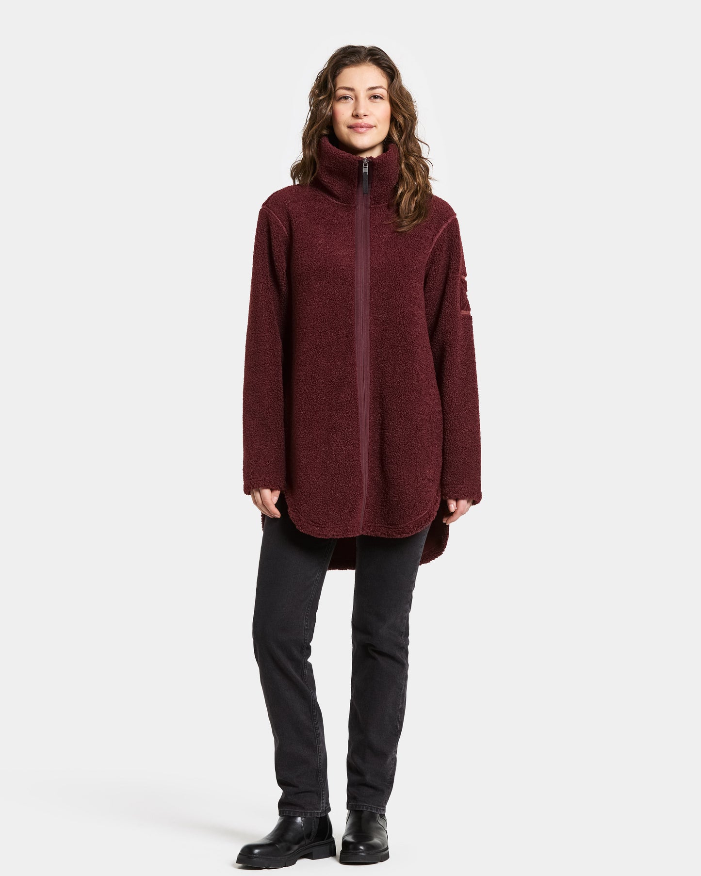 Didriksons Umi 3 Womens Full Zip Fleece - Old rust 147