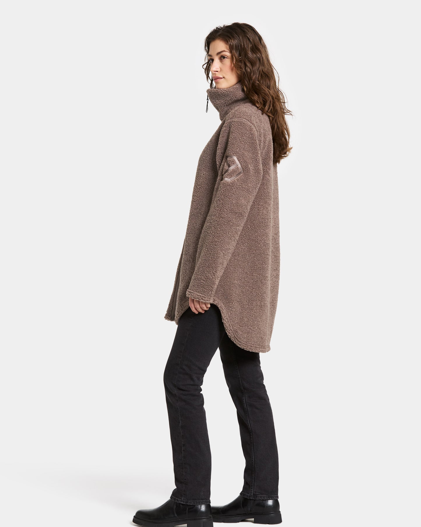 Didriksons Umi 3 Womens Full Zip Fleece - Bark F03