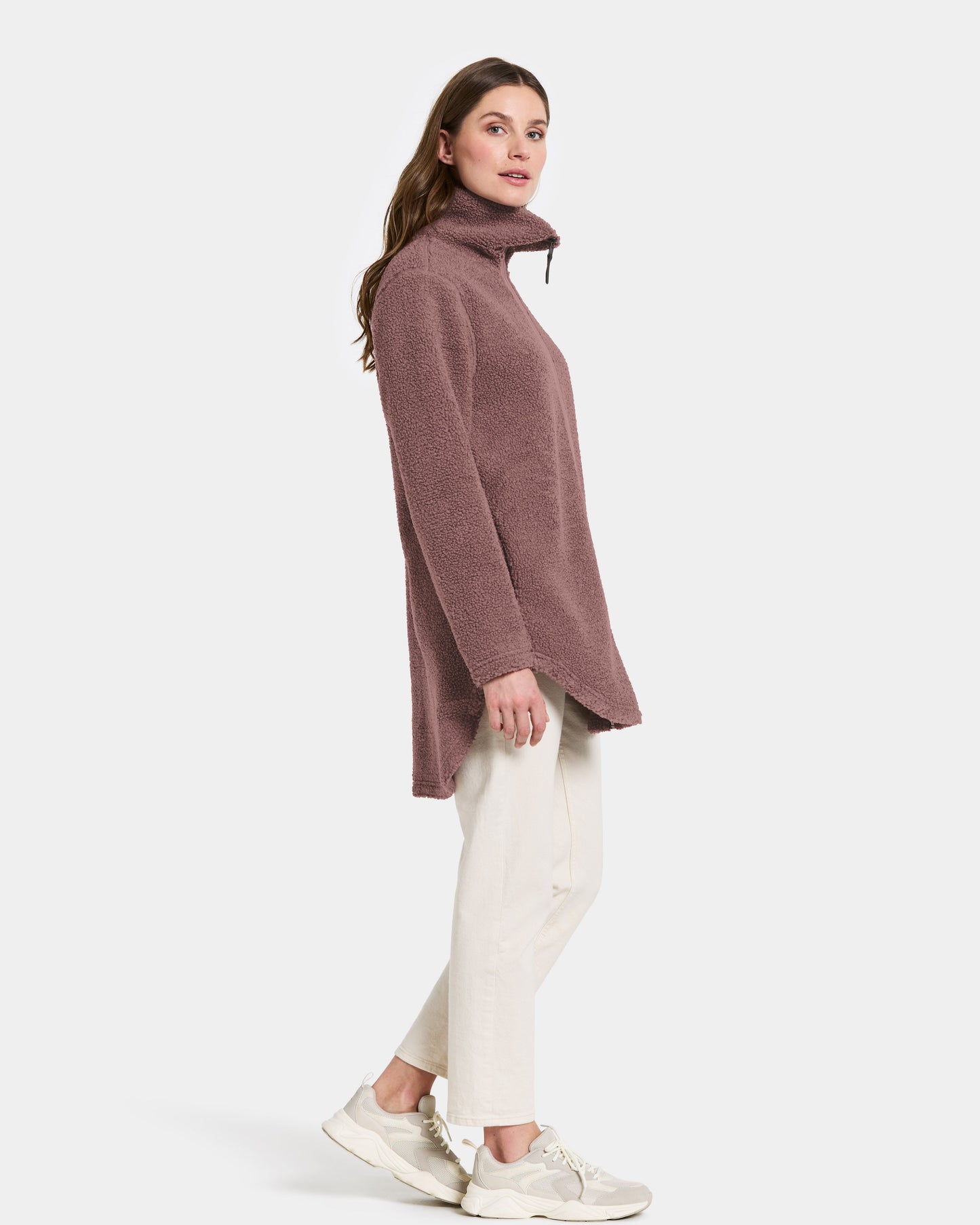 Didriksons Umi 3 Womens Full Zip Fleece - Faded Wine J05