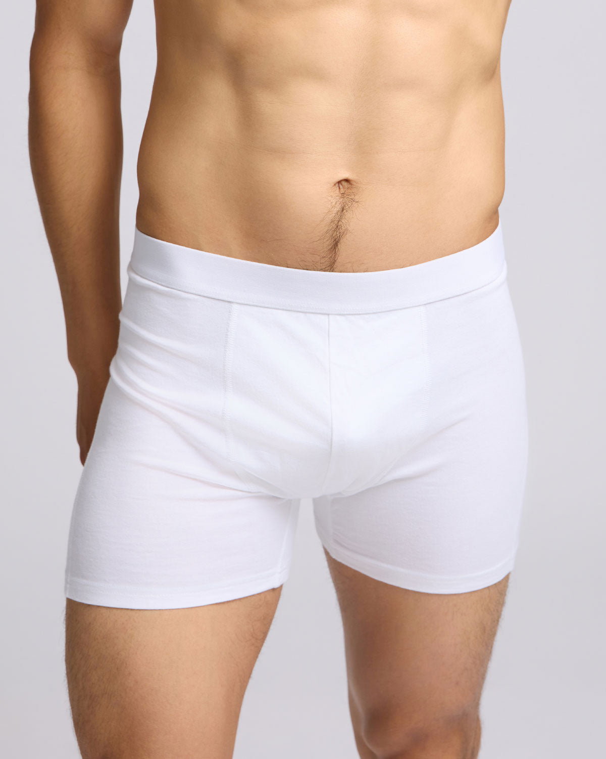 Colorful Standard 3 Pack Mens Organic Boxer Briefs - Optical White